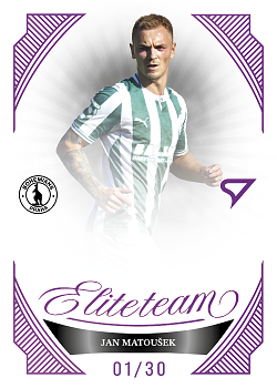 Jan Matousek Bohemians Praha SportZoo Chance Liga 2026/27 1. serie Elite Team Purple /30 #ET-22