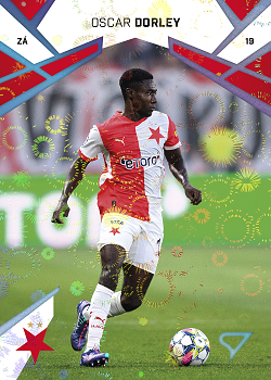 Oscar Dorley Slavia Praha SportZoo Chance Liga 2024/25 1. serie Aurora Spark #19