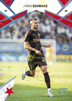 Ivan Schranz Slavia Praha SportZoo Chance Liga 2024/25 1. serie Aurora Spark #24