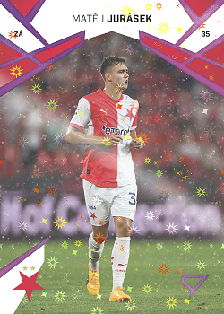 Matej Jurasek Slavia Praha SportZoo Chance Liga 2024/25 1. serie Cosmic Pink #21