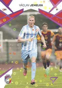 Vaclav Jemelka Viktoria Plzen SportZoo Chance Liga 2024/25 1. serie Cosmic Pink #28