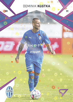 Dominik Kostka Mlada Boleslav SportZoo Chance Liga 2024/25 1. serie Cosmic Pink #50