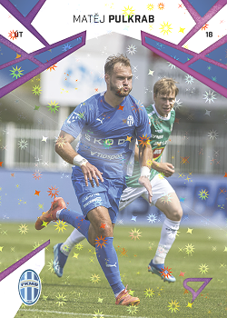 Matej Pulkrab Mlada Boleslav SportZoo Chance Liga 2024/25 1. serie Cosmic Pink #60