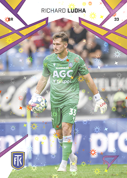 Richard Ludha Teplice SportZoo Chance Liga 2024/25 1. serie Cosmic Pink #85