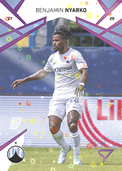 Benjamin Nyarko Liberec SportZoo Chance Liga 2024/25 1. serie Cosmic Pink #107