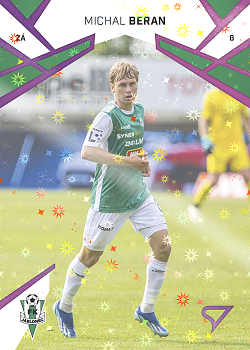 Michal Beran Jablonec SportZoo Chance Liga 2024/25 1. serie Cosmic Pink #126