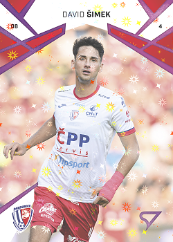 David Simek Pardubice SportZoo Chance Liga 2024/25 1. serie Cosmic Pink #137