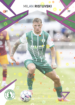 Milan Ristovski Bohemians Praha SportZoo Chance Liga 2024/25 1. serie Cosmic Pink #156