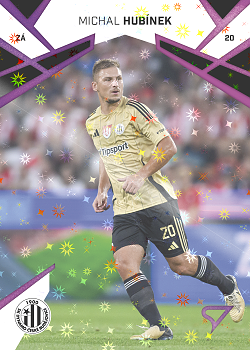 Michal Hubinek Ceske Budejovice SportZoo Chance Liga 2024/25 1. serie Cosmic Pink #174