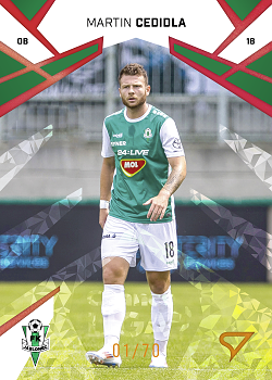 Martin Cedidla Jablonec SportZoo Chance Liga 2024/25 1. serie Copper Diamond /70 #122