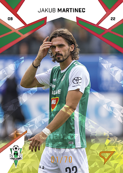 Jakub Martinec Jablonec SportZoo Chance Liga 2024/25 1. serie Copper Diamond /70 #123