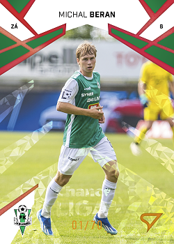 Michal Beran Jablonec SportZoo Chance Liga 2024/25 1. serie Copper Diamond /70 #126