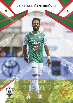 Vachtang Canturisvili Jablonec SportZoo Chance Liga 2024/25 1. serie Copper Diamond /70 #127