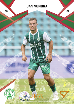 Jan Vondra Bohemians Praha SportZoo Chance Liga 2024/25 1. serie Copper Diamond /70 #148