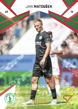Jan Matousek Bohemians Praha SportZoo Chance Liga 2024/25 1. serie Copper Diamond /70 #152