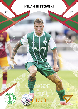 Milan Ristovski Bohemians Praha SportZoo Chance Liga 2024/25 1. serie Copper Diamond /70 #156