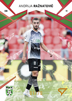 Andrija Raznatovic Karvina SportZoo Chance Liga 2024/25 1. serie Copper Diamond /70 #160