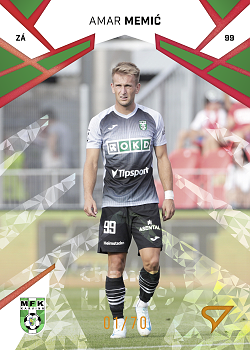 Amar Memic Karvina SportZoo Chance Liga 2024/25 1. serie Copper Diamond /70 #163