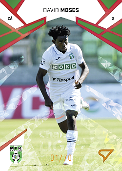 David Moses Karvina SportZoo Chance Liga 2024/25 1. serie Copper Diamond /70 #165