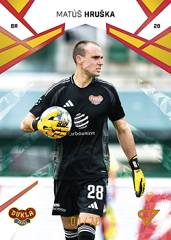 Matus Hruska Dukla Praha SportZoo Chance Liga 2024/25 1. serie Copper Diamond /70 #181