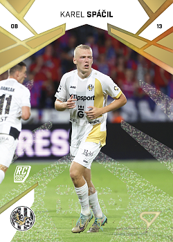 Karel Spacil Hradec Kralove SportZoo Chance Liga 2024/25 1. serie Gold Glitter /25 #77