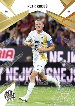 Petr Kodes Hradec Kralove SportZoo Chance Liga 2024/25 1. serie Gold Glitter /25 #80