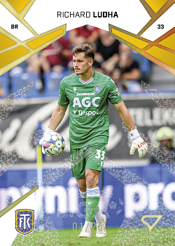 Richard Ludha Teplice SportZoo Chance Liga 2024/25 1. serie Gold Glitter /25 #85