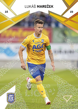Lukas Marecek Teplice SportZoo Chance Liga 2024/25 1. serie Gold Glitter /25 #92