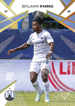 Benjamin Nyarko Liberec SportZoo Chance Liga 2024/25 1. serie Gold Glitter /25 #107