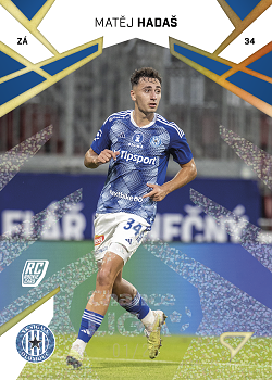 Matej Hadas Sigma Olomouc SportZoo Chance Liga 2024/25 1. serie Gold Glitter /25 #114