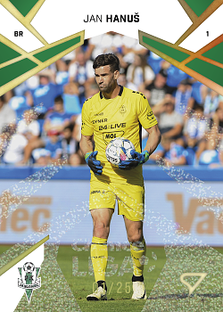 Jan Hanus Jablonec SportZoo Chance Liga 2024/25 1. serie Gold Glitter /25 #121