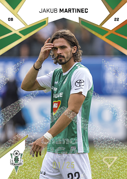Jakub Martinec Jablonec SportZoo Chance Liga 2024/25 1. serie Gold Glitter /25 #123
