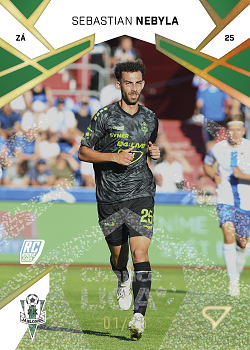 Sebastian Nebyla Jablonec SportZoo Chance Liga 2024/25 1. serie Gold Glitter /25 #129