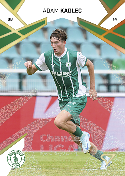 Adam Kadlec Bohemians Praha SportZoo Chance Liga 2024/25 1. serie Gold Glitter /25 #147