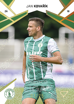 Jan Kovarik Bohemians Praha SportZoo Chance Liga 2024/25 1. serie Gold Glitter /25 #151