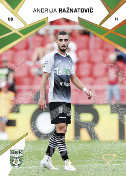 Andrija Raznatovic Karvina SportZoo Chance Liga 2024/25 1. serie Gold Glitter /25 #160