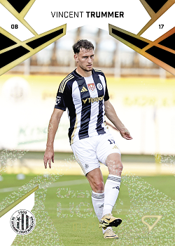 Vincent Trummer Ceske Budejovice SportZoo Chance Liga 2024/25 1. serie Gold Glitter /25 #172
