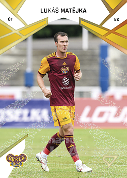 Lukas Matejka Dukla Praha SportZoo Chance Liga 2024/25 1. serie Gold Glitter /25 #192