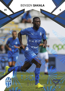 Benson Sakala Mlada Boleslav SportZoo Chance Liga 2024/25 1. serie Nightfire Glow /10 #57