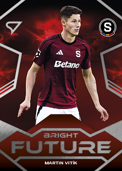 Martin Vitik Sparta Praha SportZoo Chance Liga 2024/25 1. serie Bright Future #BF-1