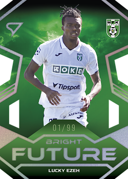 Lucky Ezeh Karvina SportZoo Chance Liga 2024/25 1. serie Bright Future /99 #BF-8