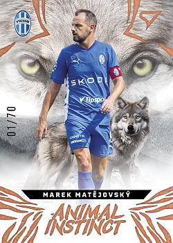 Marek Matejovsky Mlada Boleslav SportZoo Chance Liga 2024/25 1. serie Animal Instinct /70 #AI-10