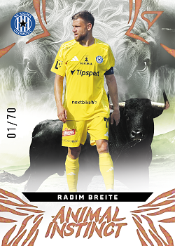Radim Breite Sigma Olomouc SportZoo Chance Liga 2024/25 1. serie Animal Instinct /70 #AI-21