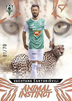 Vachtang Canturisvili Jablonec SportZoo Chance Liga 2024/25 1. serie Animal Instinct /70 #AI-24
