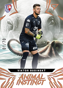 Viktor Budinsky Pardubice SportZoo Chance Liga 2024/25 1. serie Animal Instinct /70 #AI-25