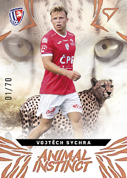 Vojtech Sychra Pardubice SportZoo Chance Liga 2024/25 1. serie Animal Instinct /70 #AI-27