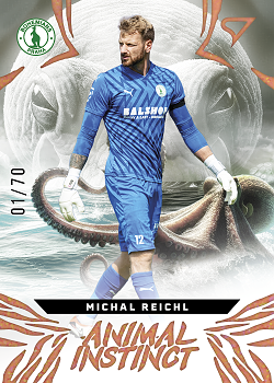 Michal Reichl Bohemians Praha SportZoo Chance Liga 2024/25 1. serie Animal Instinct /70 #AI-28