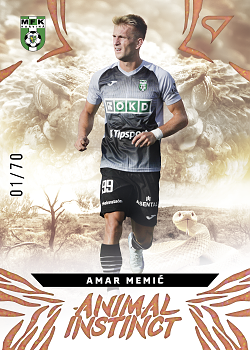 Amar Memic Karvina SportZoo Chance Liga 2024/25 1. serie Animal Instinct /70 #AI-32