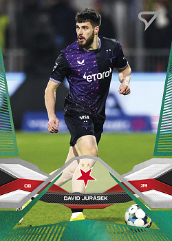 David Jurasek Slavia Praha SportZoo Chance Liga 2025/26 2. serie Green #195