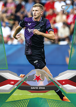 David Zima Slavia Praha SportZoo Chance Liga 2025/26 2. serie Green #199